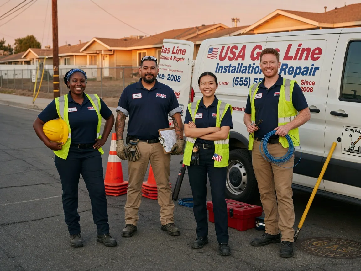 Gas Line Installation company in Alverda, PA